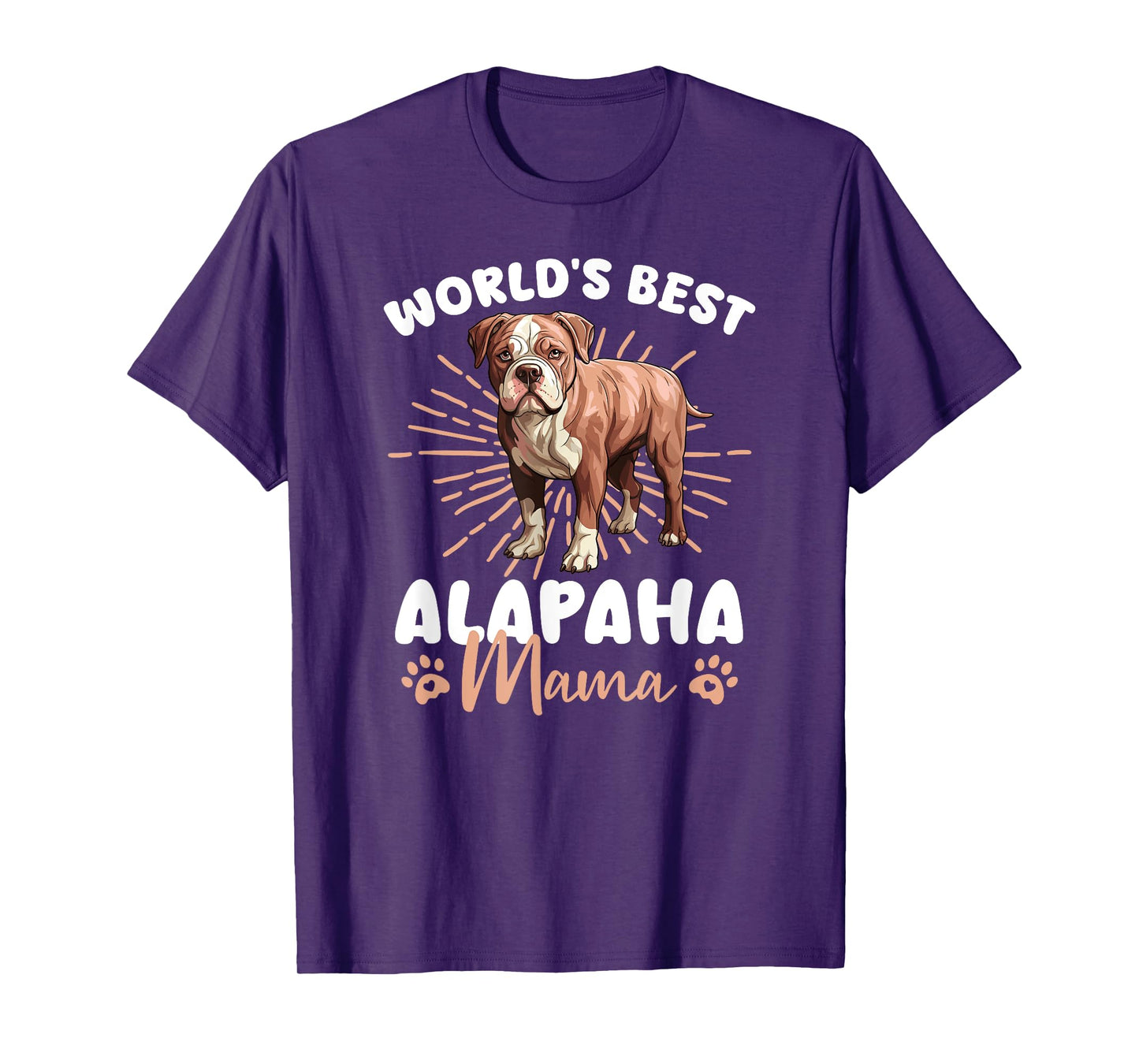 Alapaha Blue Blood Bulldog Groovy World's Best Alapaha Mama T-Shirt