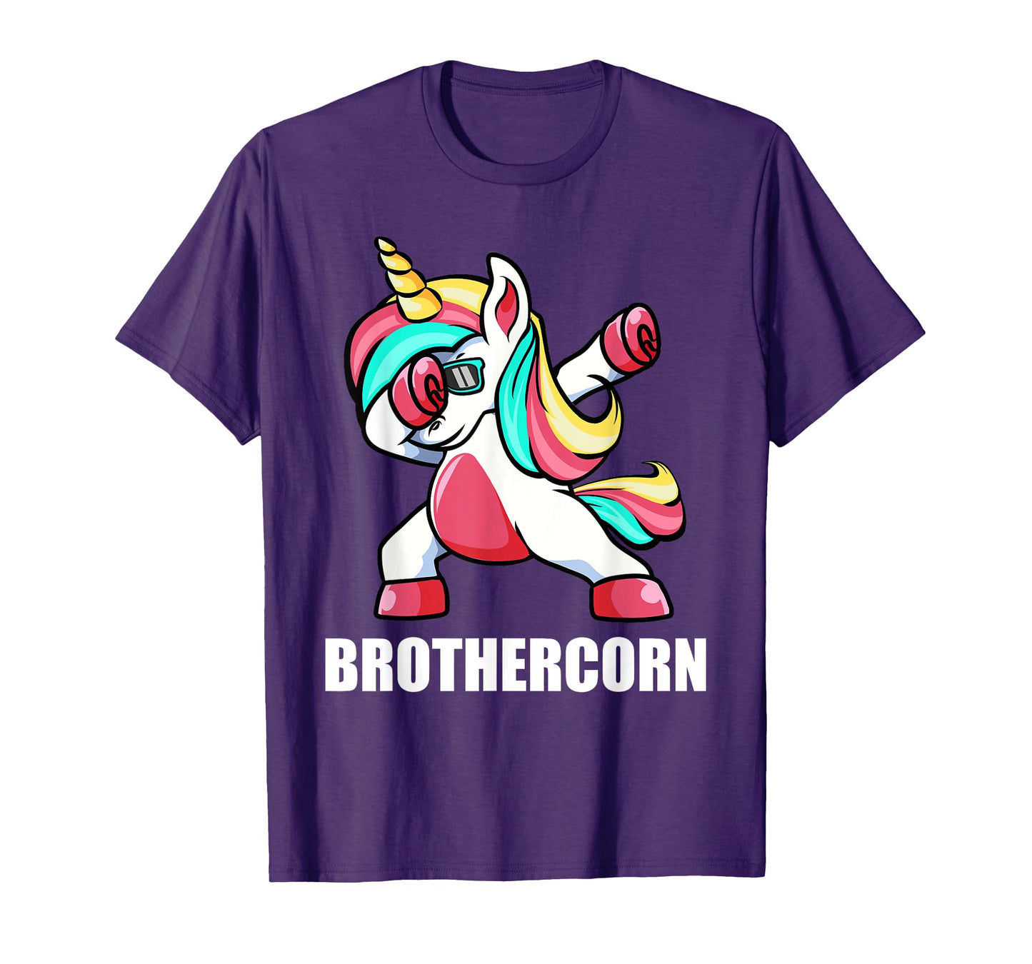 Funny Brother Unicorn Brothercorn Dabbing Birthday Gift T-Shirt