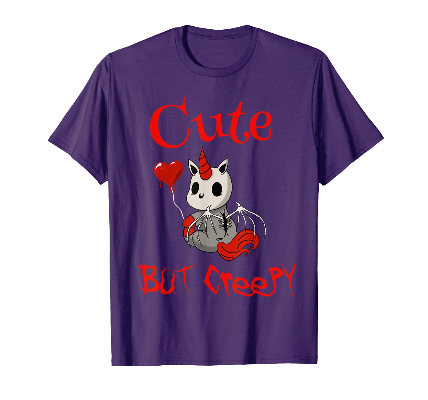 Cute but creepy dead demonic scary unicorn T-Shirt