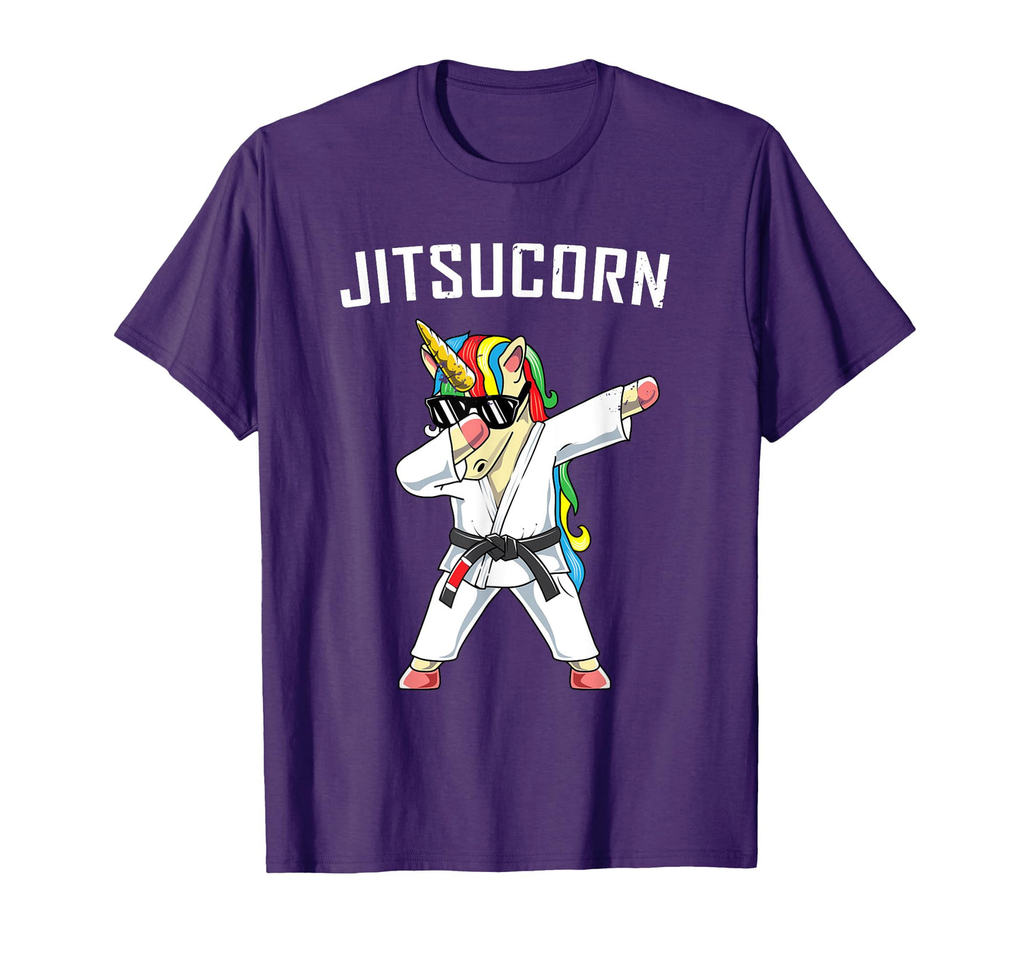 Jiu Jitsu Dabbing Unicorn T Shirt | Jitsucorn Funny Gift T-Shirt
