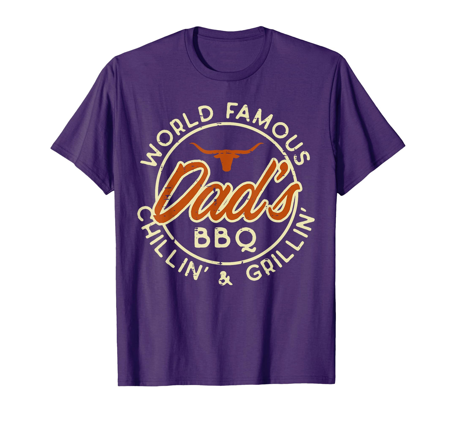 Worlds Famous Dads Bbq Grillin Barbecue Fathers Day Papa T-Shirt