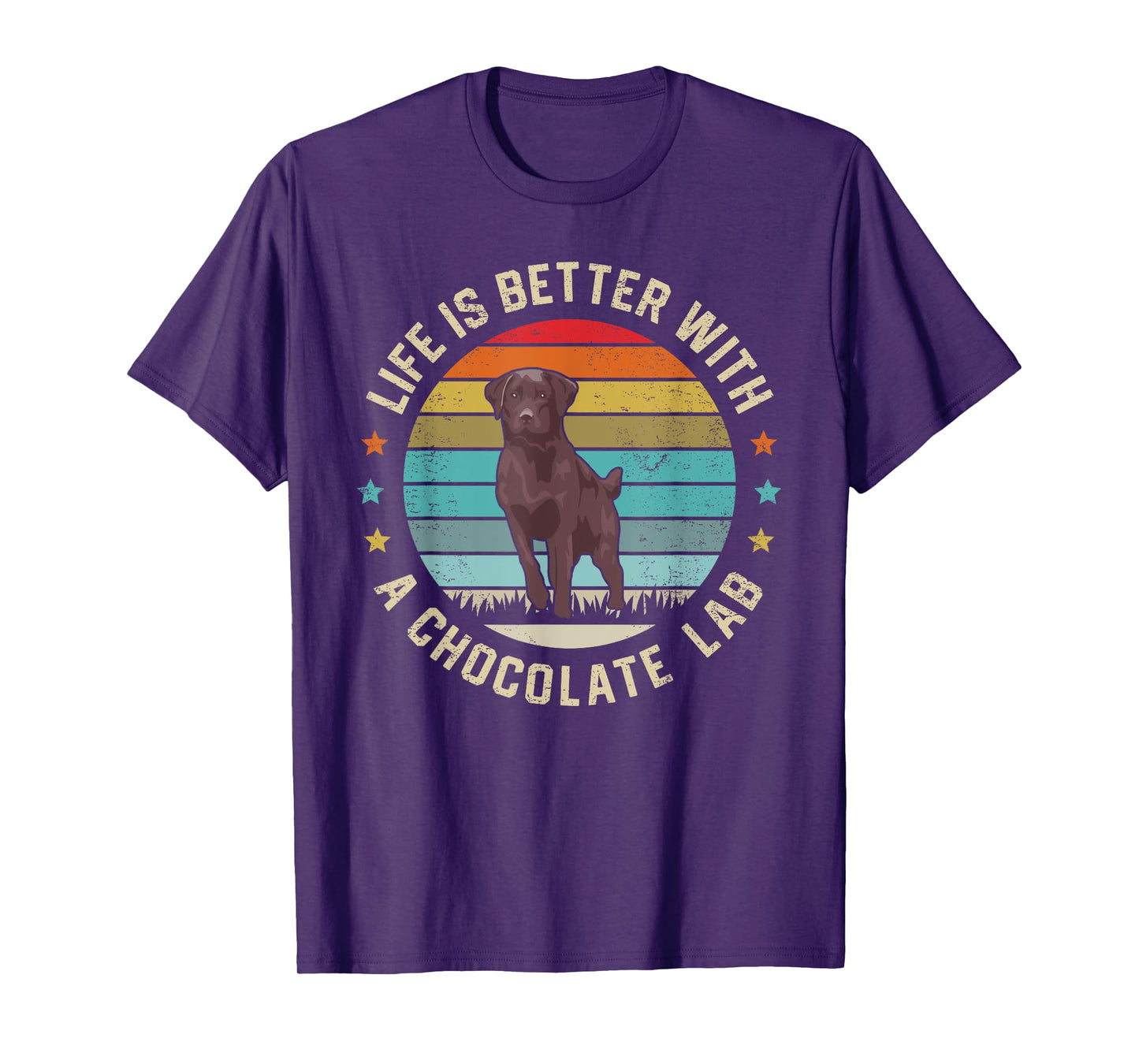 Chocolate Lab Dog Owner Dog Dad Mom Brown Labrador Retriever Men Women Kids T-Shirt