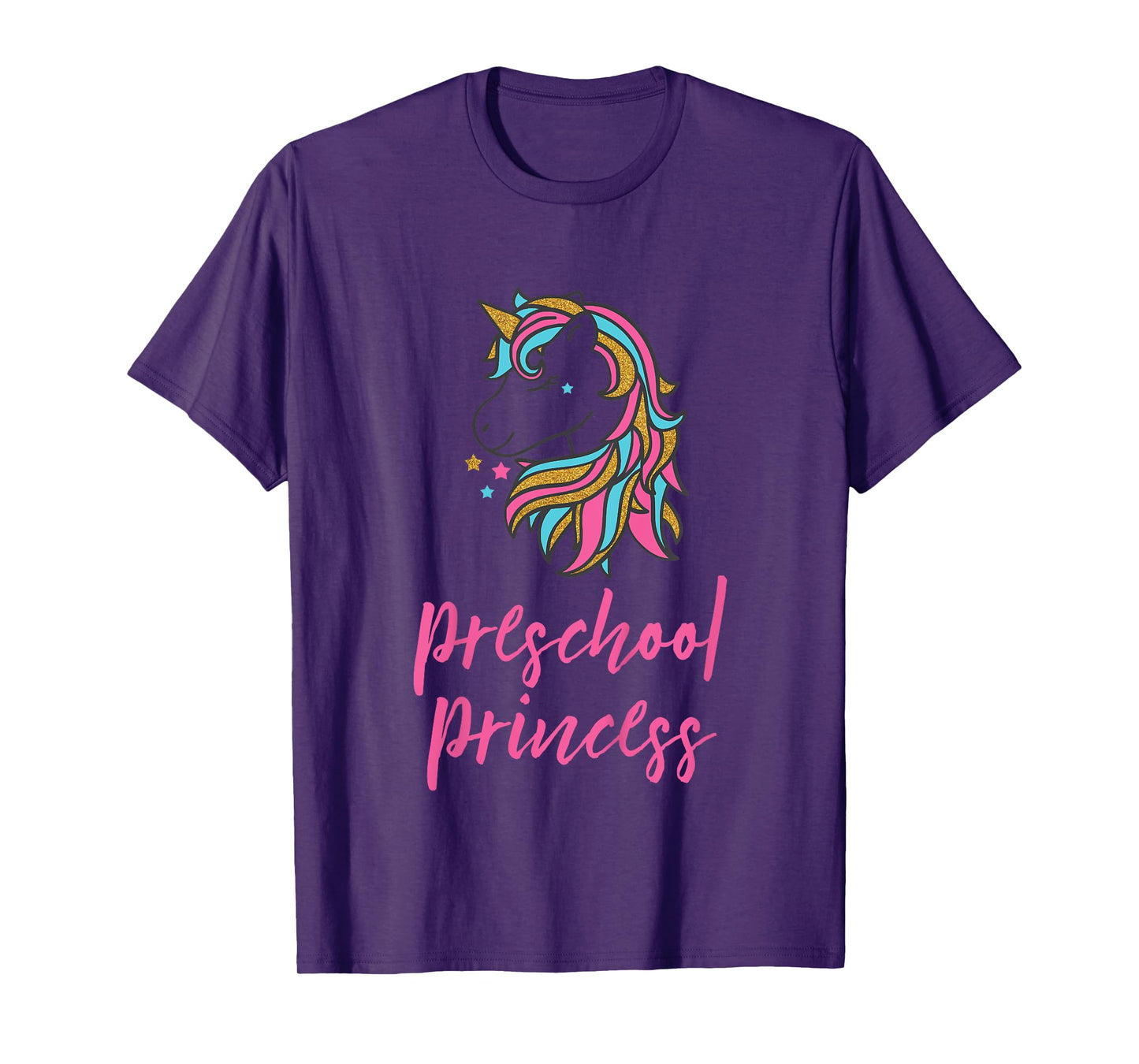 Kids Preschool Princess Unicorn Shirt for Girls, School Shirt