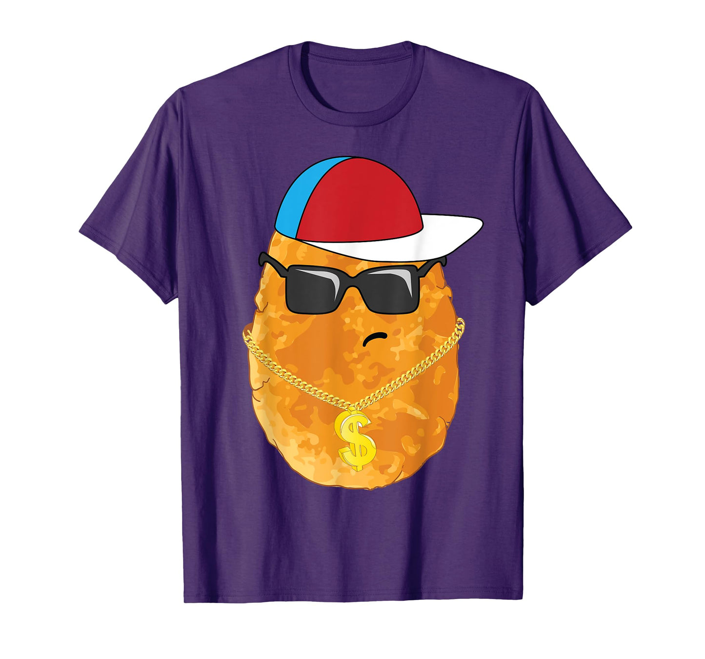 Cool Chicken Nugget Art For Boys Kids Chicken Nugget Lover T-Shirt