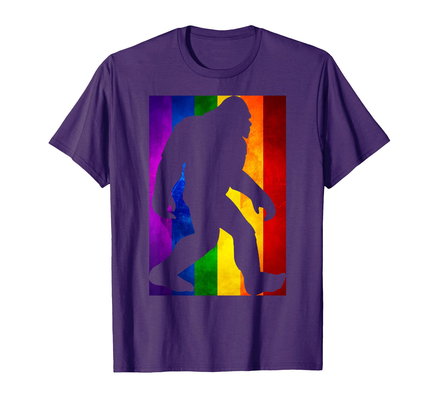 Bigfoot Rainbow Flag Gay Pride Month LGBTQ Gift | Sasquatch T-Shirt