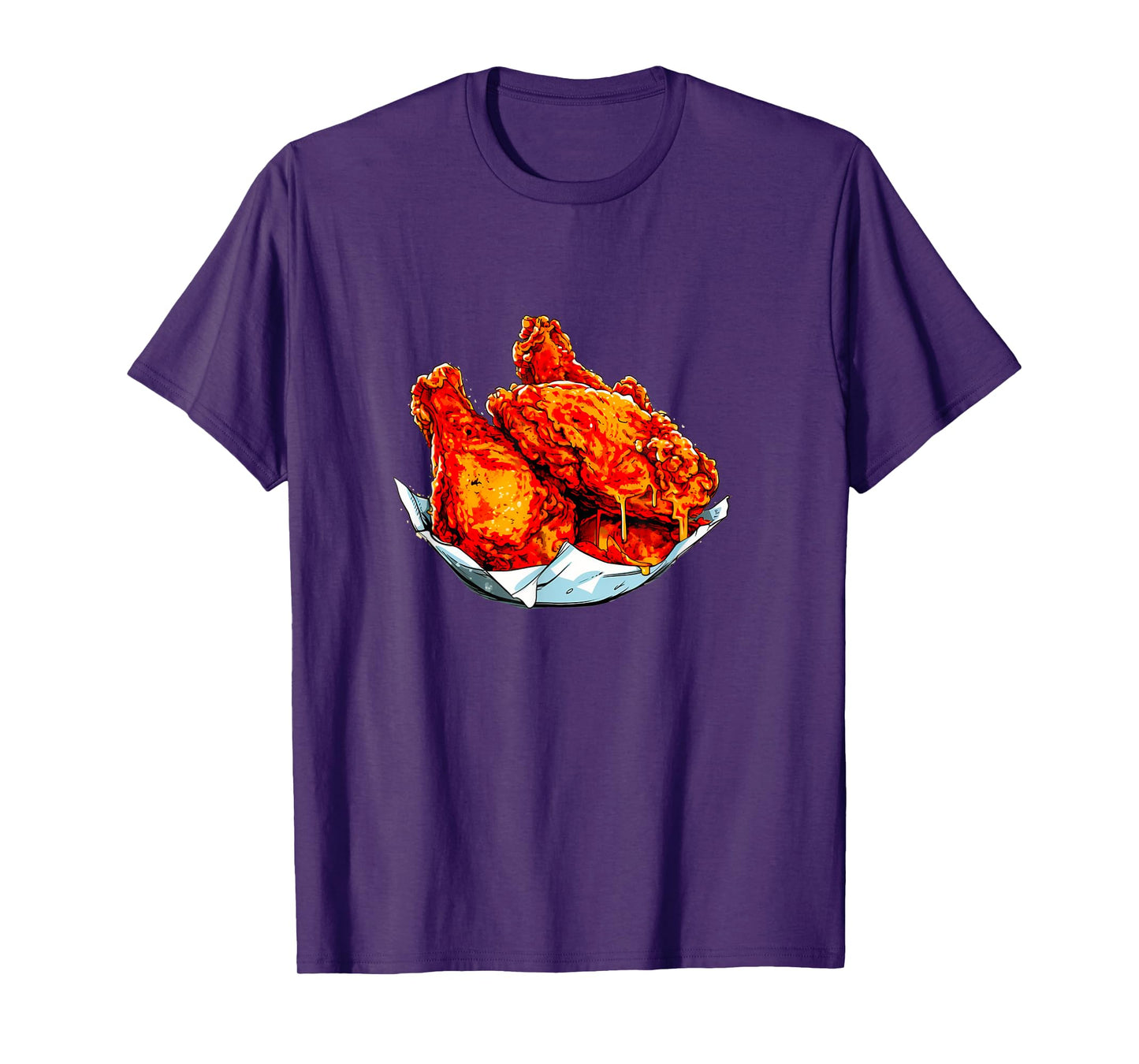 Fried Chicken Funny Men Women Chicken Wings Fast food Lover T-Shirt