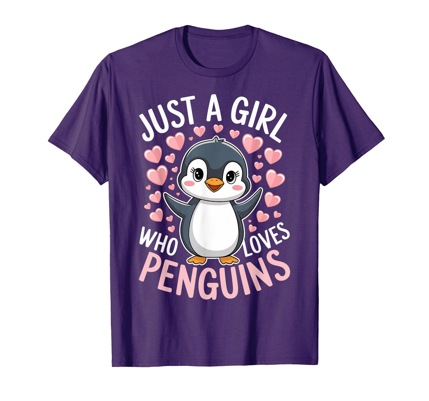 Penguins Animal Just A Girl Who Loves Penguin T-Shirt