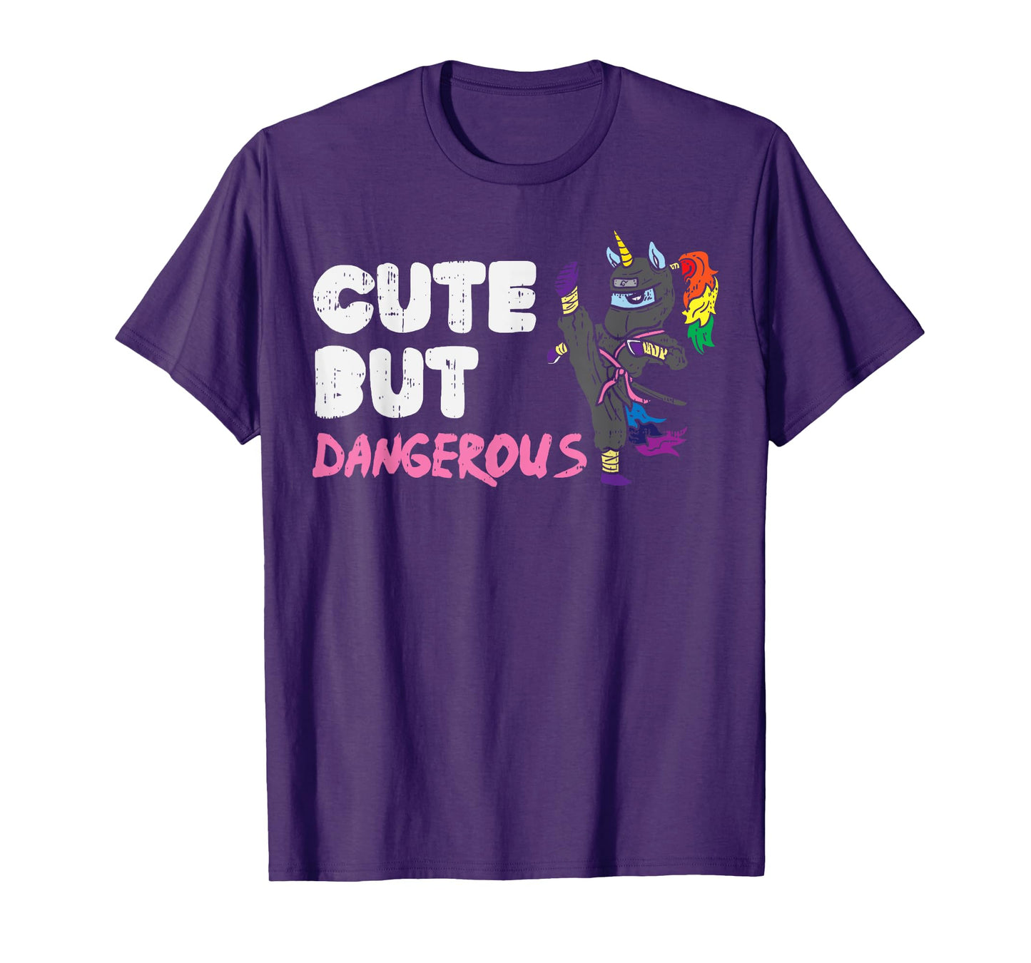 Karate Ninja Unicorn Cute Dangerous Martial Arts Girls Gift T-Shirt