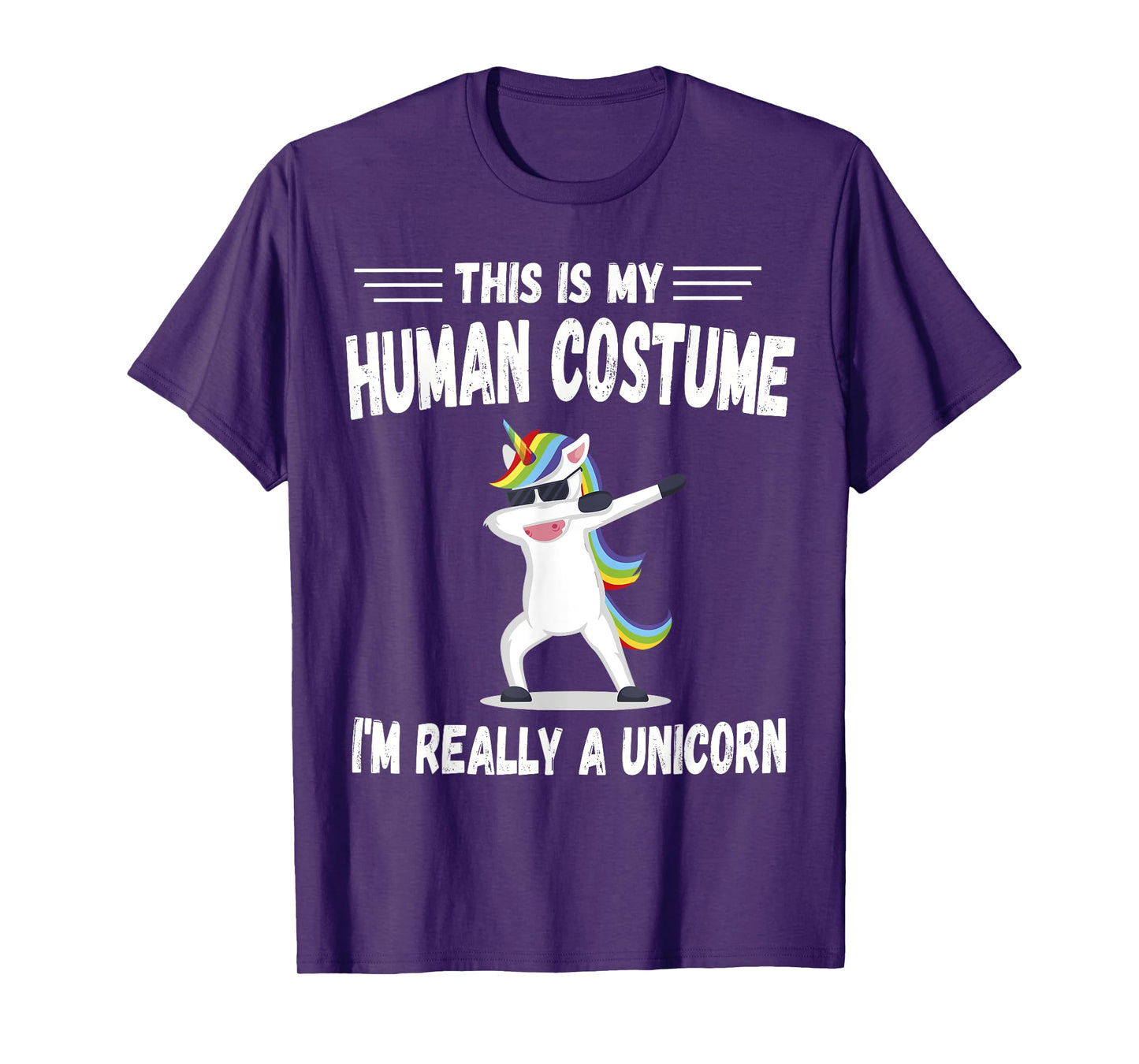 This Is My Human Costume I'm Really A Unicorn Cute T-Shirt
