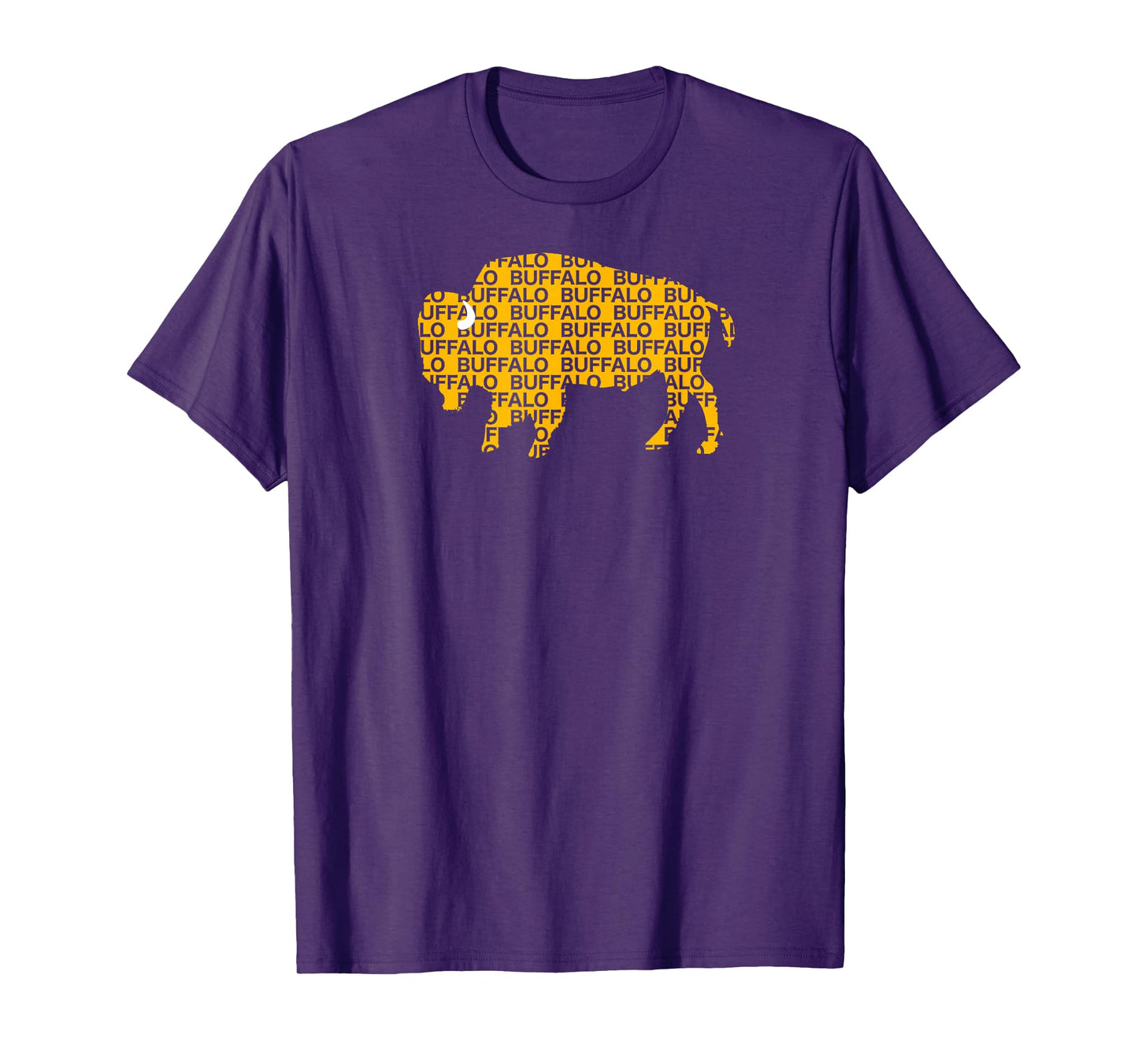 WHEREABOUTS Buffalo NY Yellow Buffalo Hockey T-Shirt T-Shirt