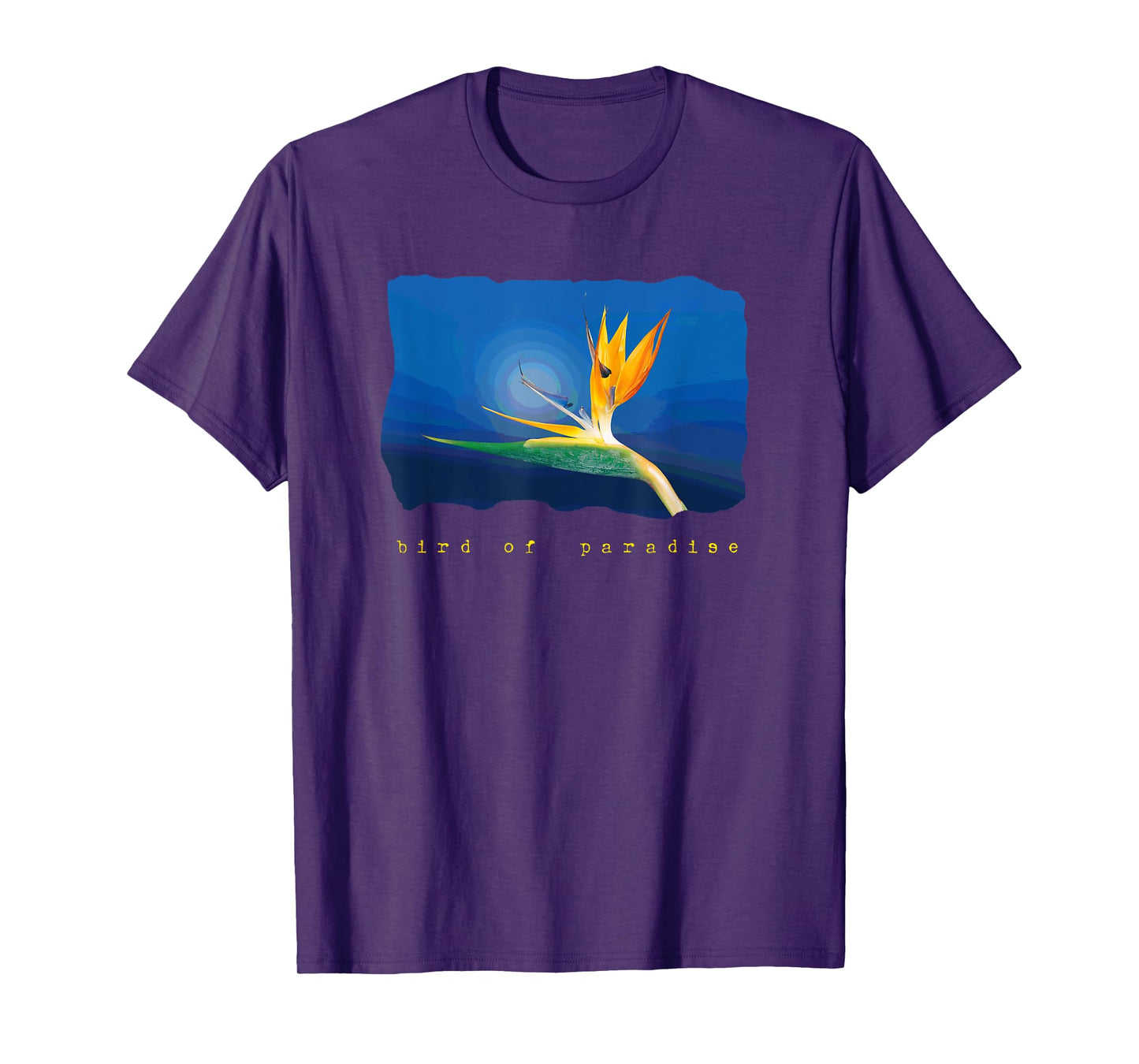 Bird of Paradise Tropical Flower T-Shirt Graphic Tee Shirt T-Shirt