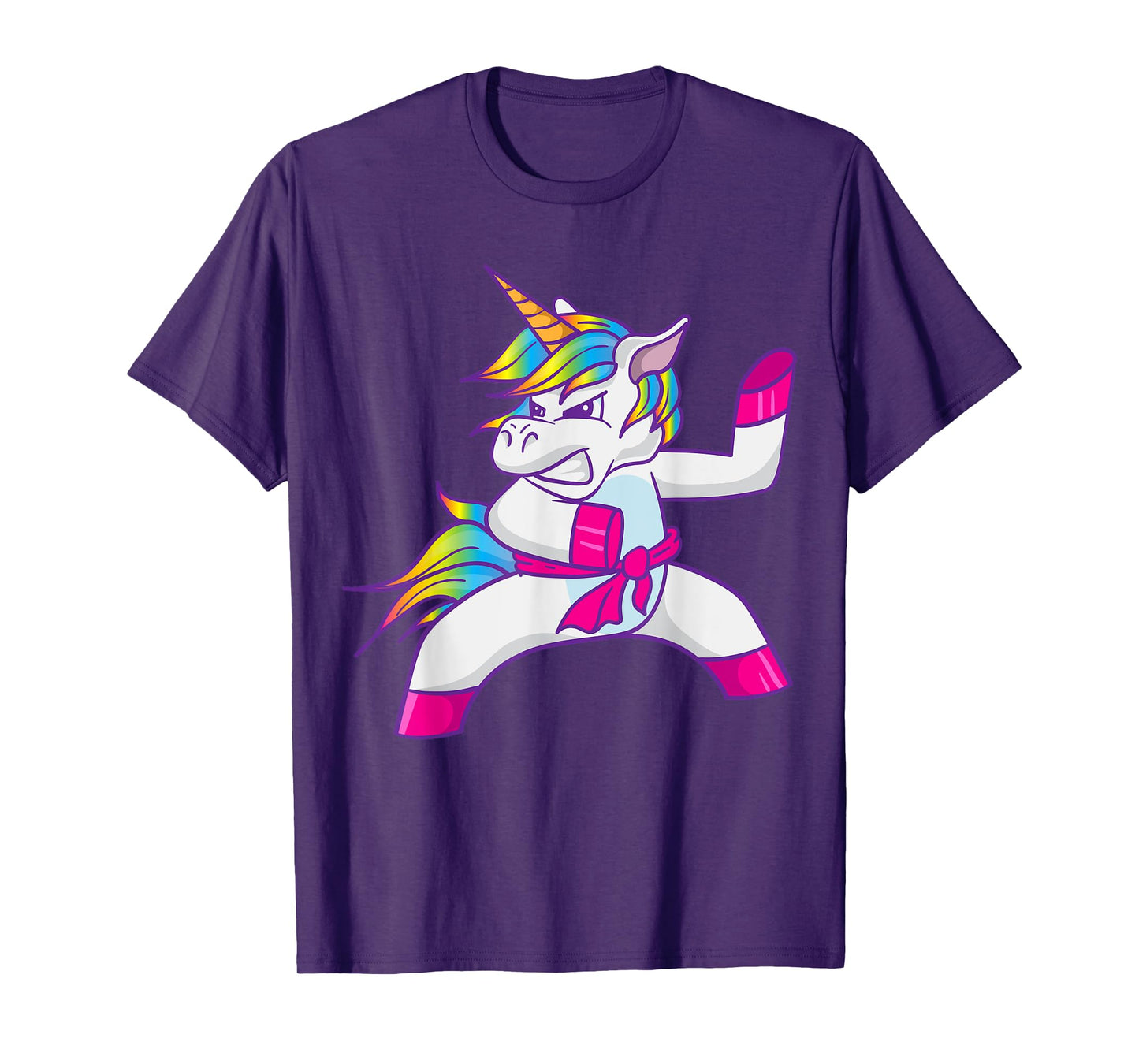 Ninja Unicorn Karate Taekwondo Kung Fu Fighting Unicorn T-Shirt