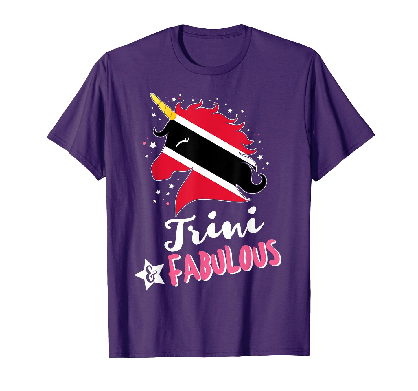 Trinbagonian Unicorn Trinidad and Tobago Flag T-Shirt
