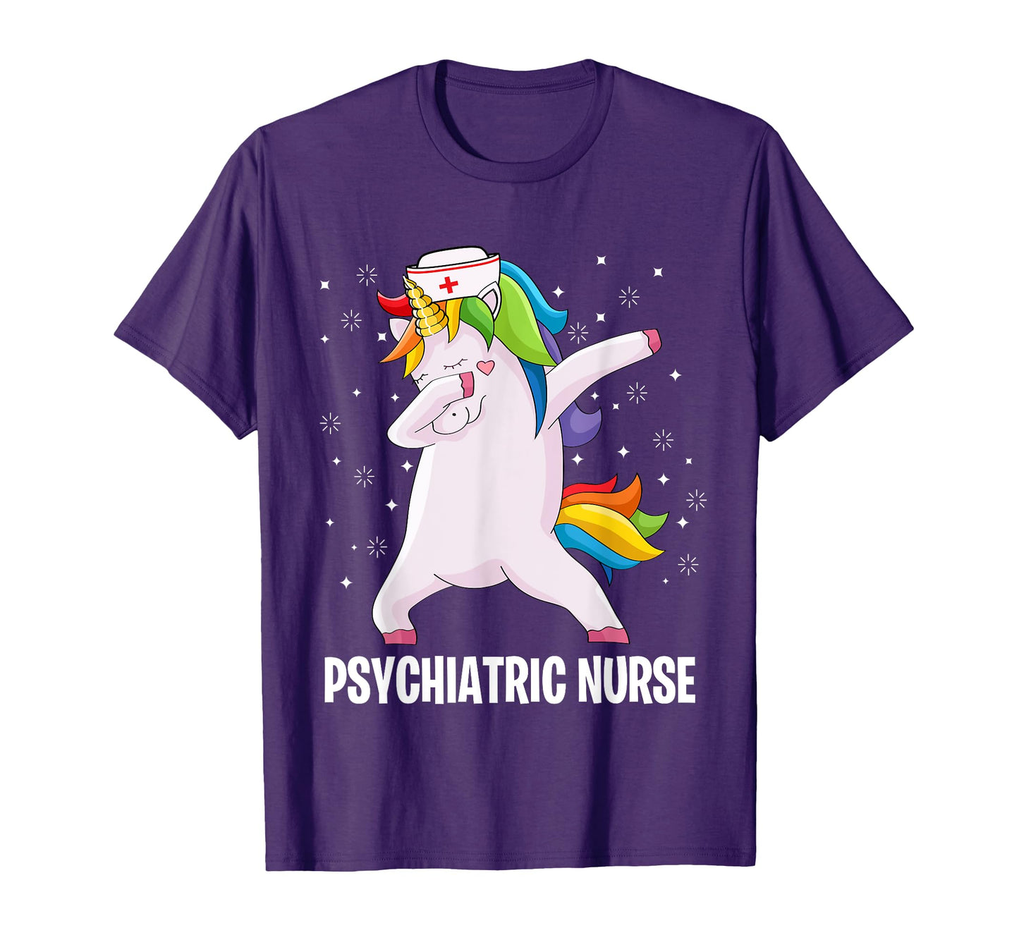 Psychiatric Nurse Dab Unicorn RN Mental Health Psych Nurse T-Shirt