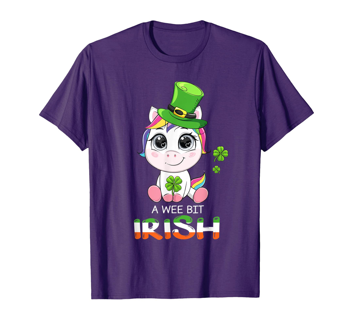 Unicorn A Wee Bit Irish Green For Patrick’s Day Lover T-Shirt