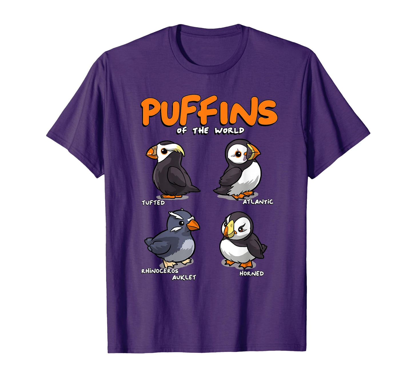 Puffin Animals of the World Educational Iceland Animal Bird T-Shirt