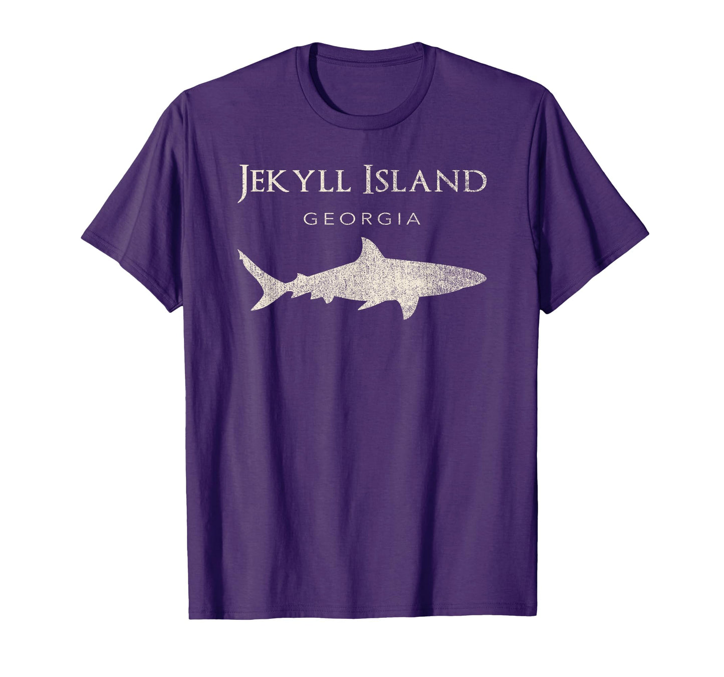 Retro Jekyll Island GA Shark T-Shirt T-Shirt