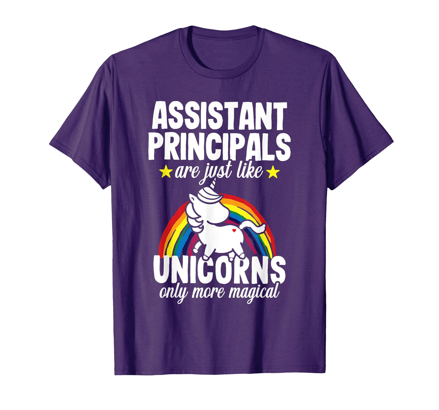 Assistant Principal Funny Unicorn Teacher Appreciation T-Shirt for Men Women
