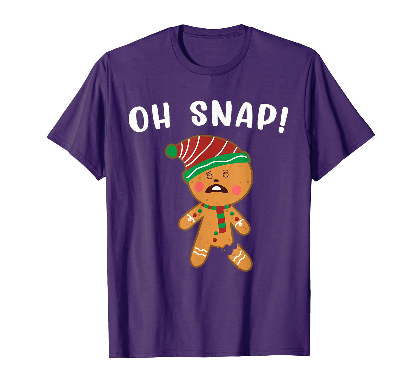 Gingerbread Man Oh Snap Christmas Funny Cookie Baking Gift T-Shirt