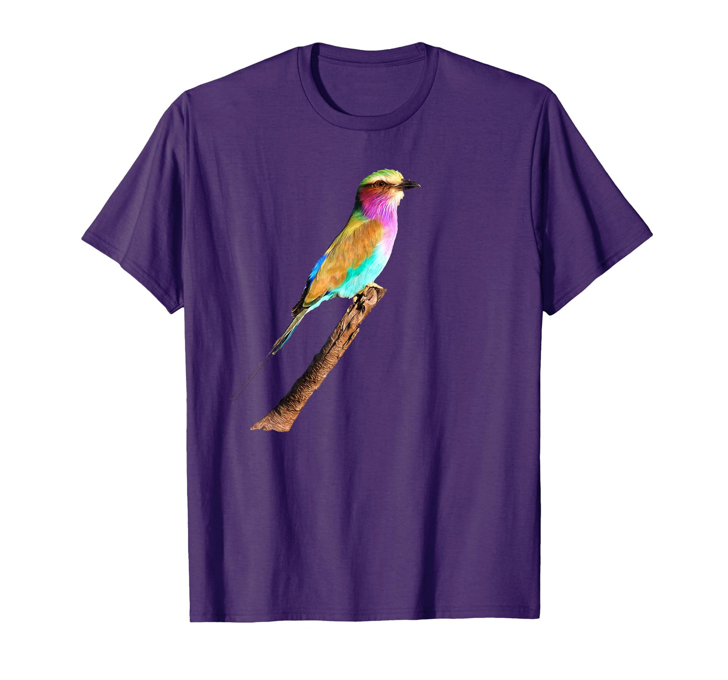 Lilac-breasted Roller Artwork for Bird Watchers T-Shirt