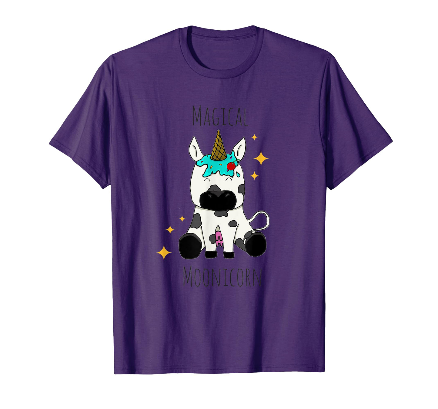 Funny Cow Magical Moonicorn for kids and adults T-Shirt