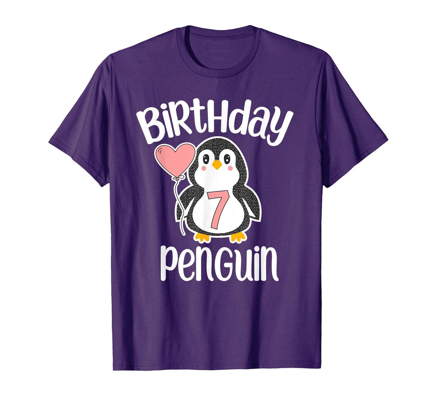 7th Birthday Penguin Shirt - 7 Year Old Birthday T-Shirt T-Shirt