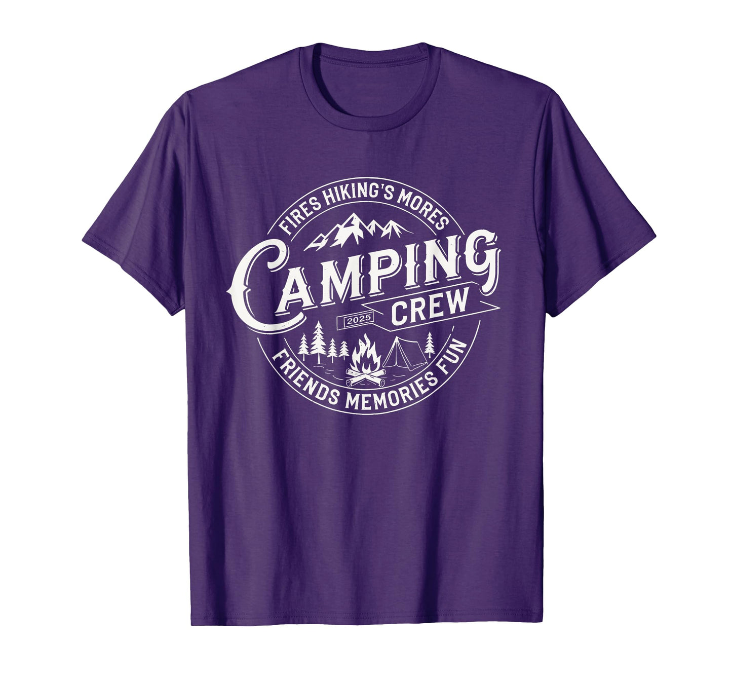 Camping Crew 2025 Matching for Family Camper Kid Girl Boy T-Shirt