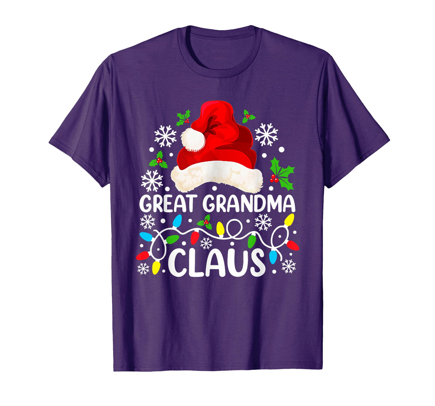 Great Grandma Claus Funny Christmas Family Matching T-Shirt