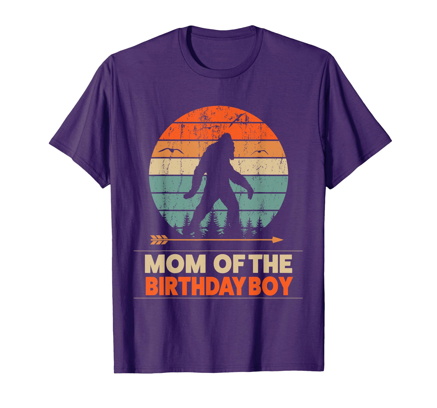 mom of the birthday boy bigfoot birthday T-Shirt