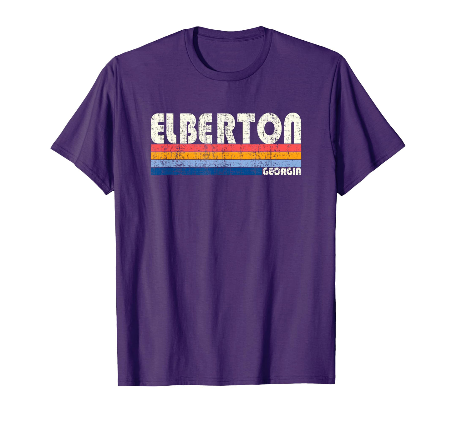 Retro Vintage 70s 80s Style Elberton, GA T-Shirt