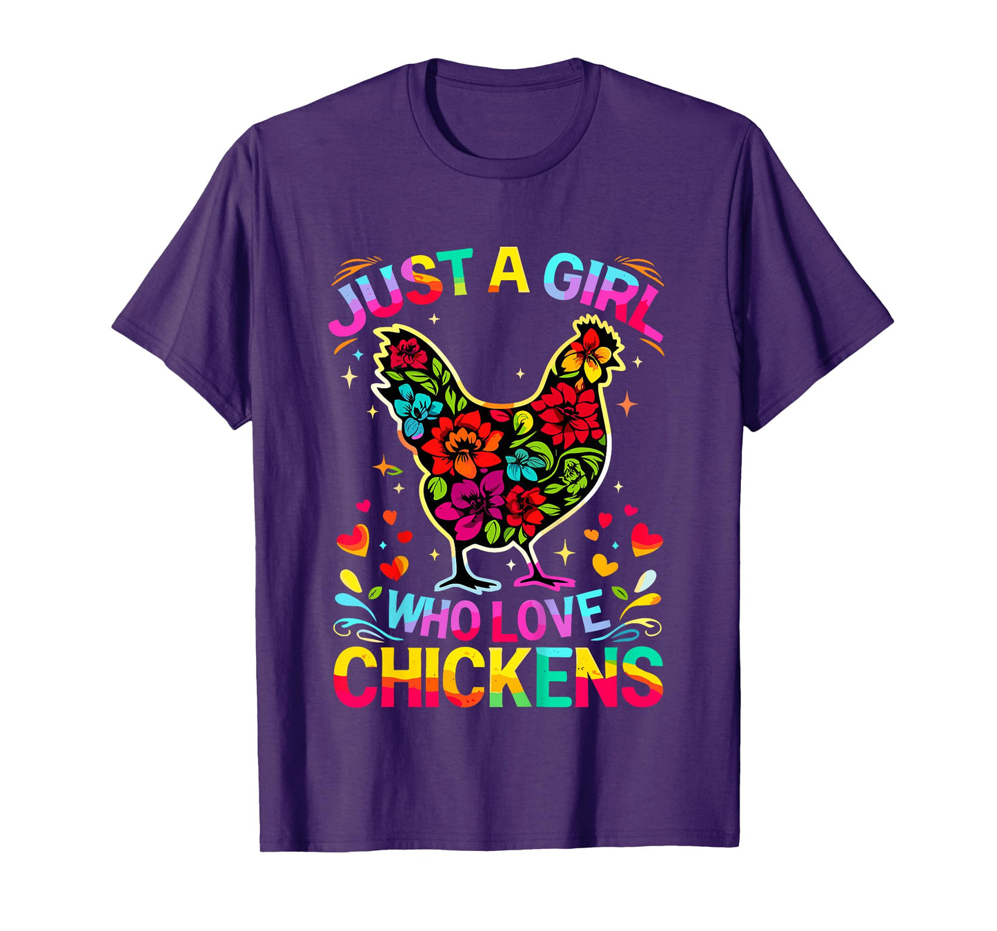 Chicken Just A Girl Who Loves Chickens T-Shirt