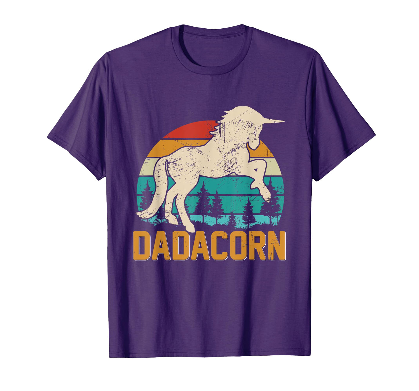 Fathers Day Gift Unicorn Dad Shirt Funny Dadacorn Men T-Shirt