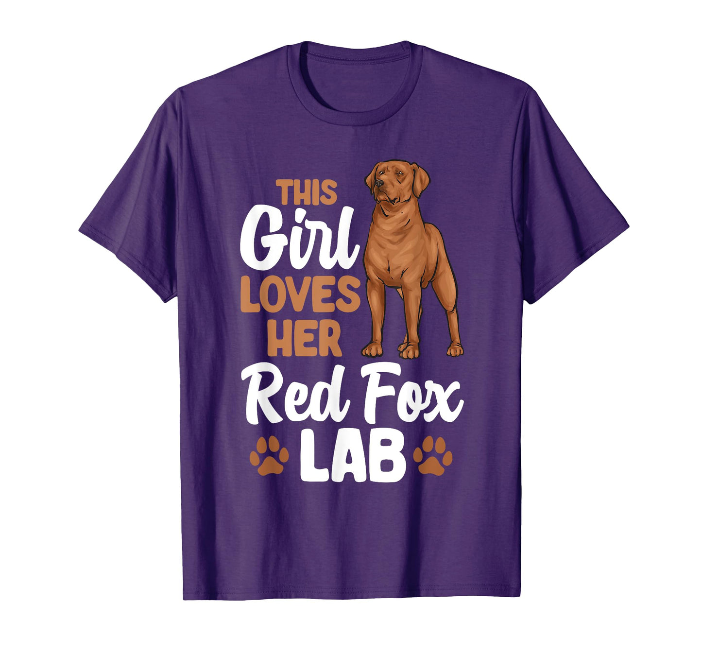 Fox Red Labrador Retriever This Girl Loves Her Red Fox Lab T-Shirt