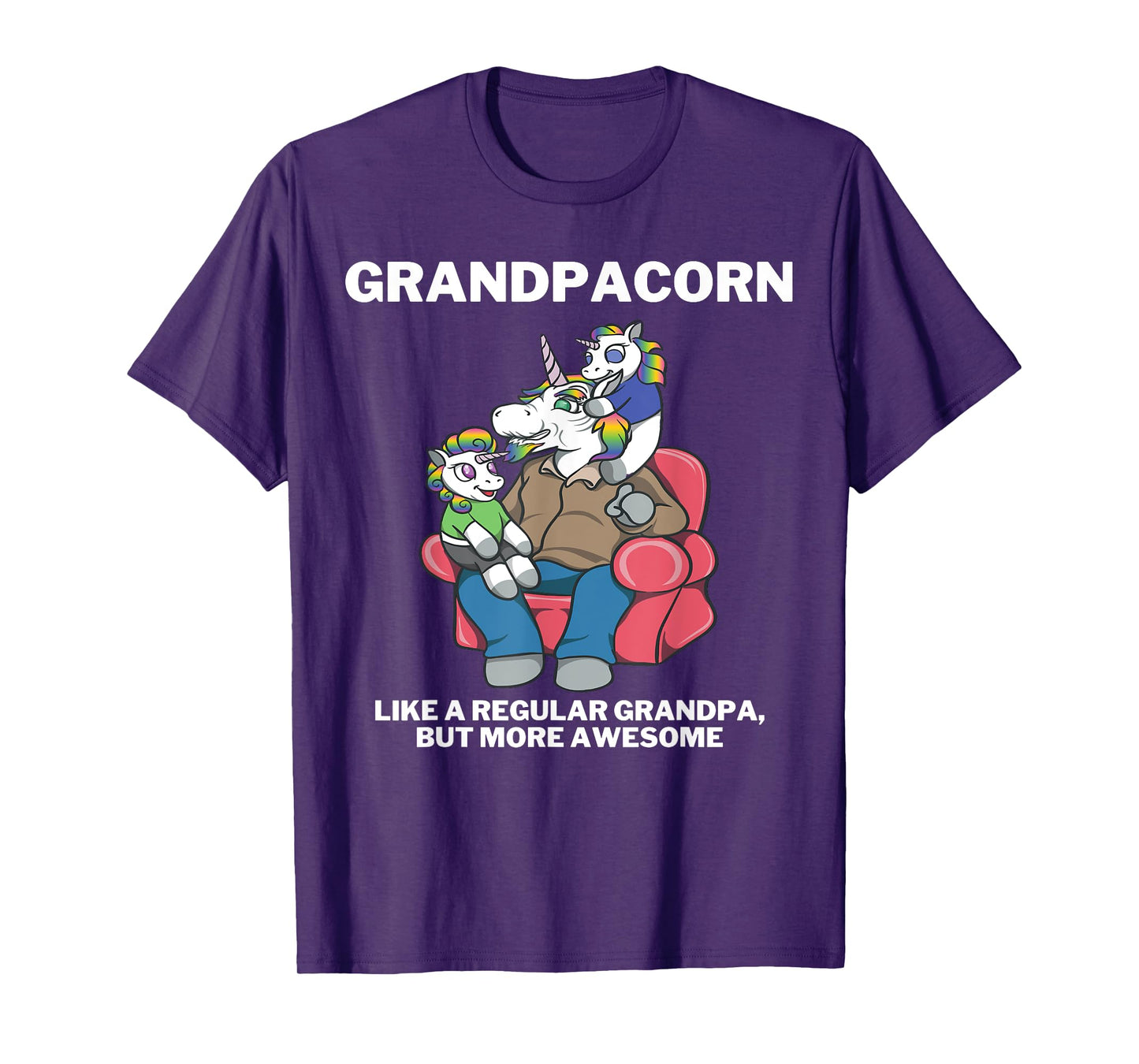 Grandpacorn for Granddad Unicorn Grandpa T-Shirt