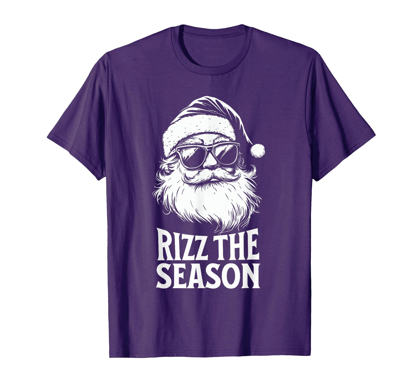Rizz The Season Teens Kids School Christmas Santa Claus T-Shirt
