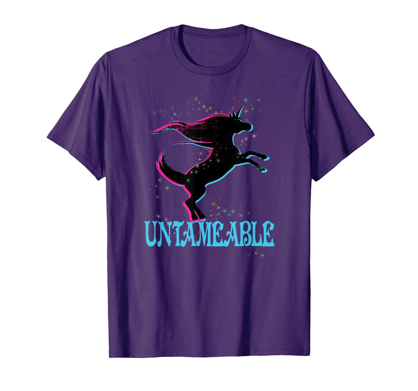 Retro Unicorn Untameable Shirt 80's Free Freedom Wild Spirit