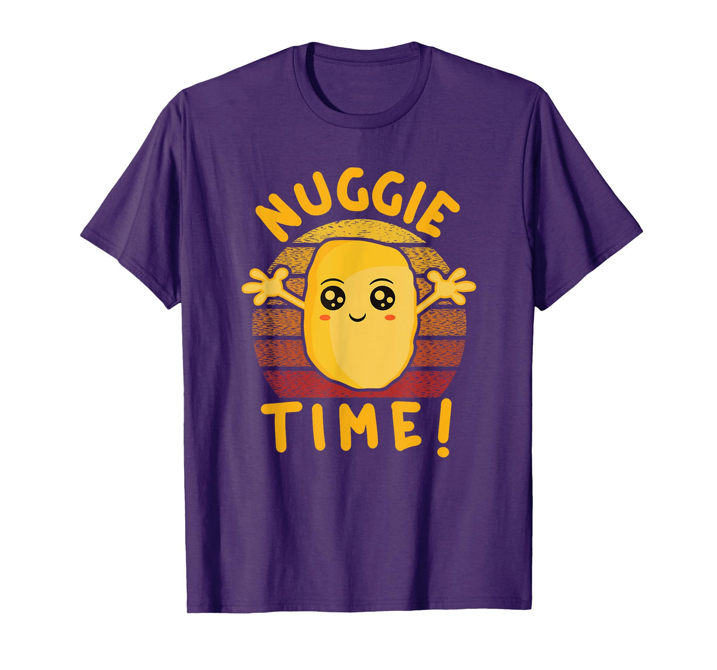 Nuggie Time! Happy Kawaii Chicken Nugget With Open Arms T-Shirt