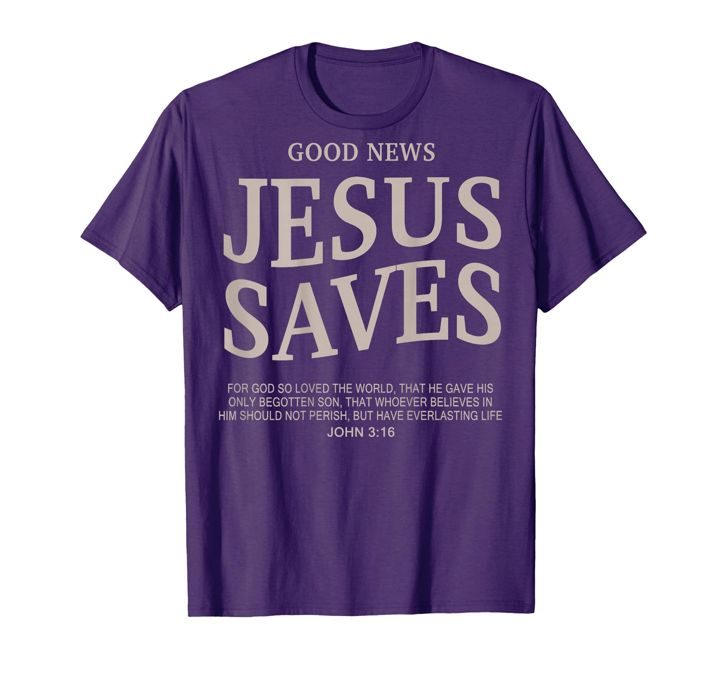 Good News Jesus Saves Cute Christian Teen Girls Bible Vere T-Shirt