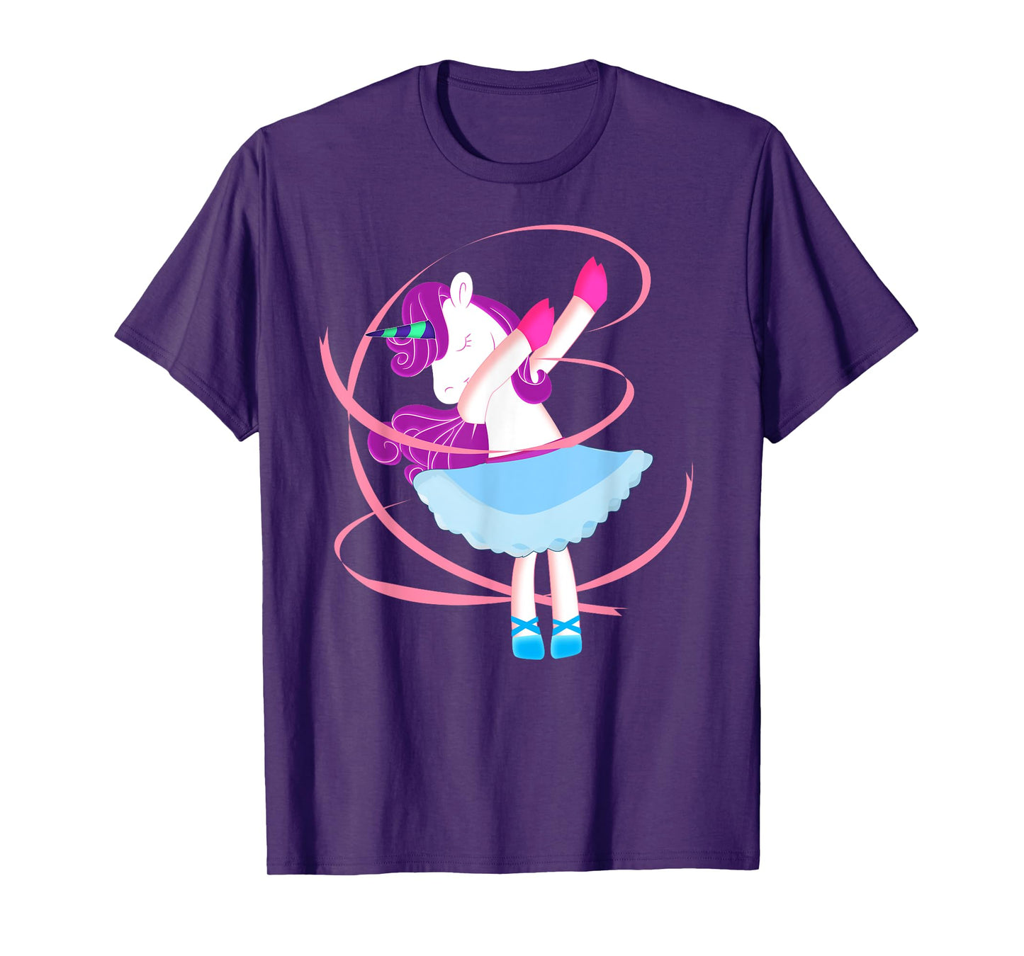 Dabbing Unicorn Shirt - Funny Unicorn Ballerina Dab T-Shirt T-Shirt