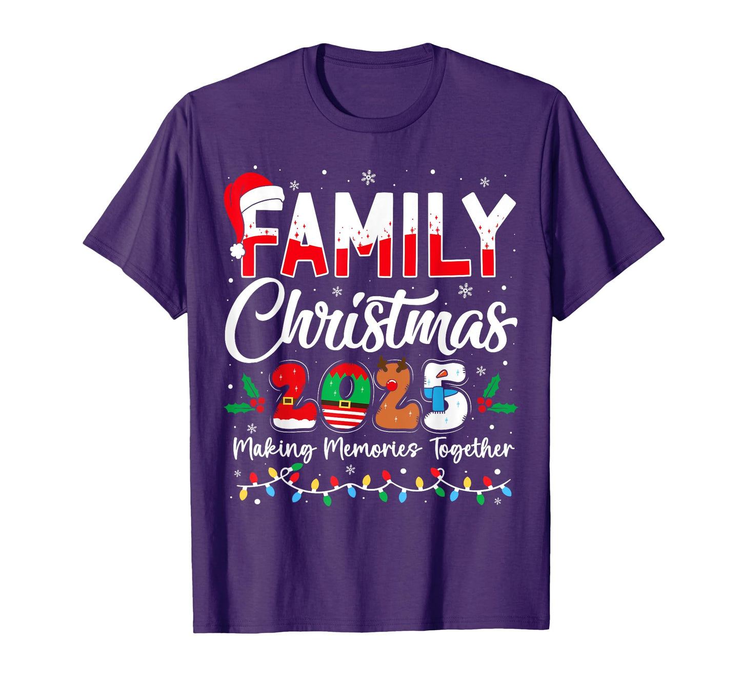 Family Christmas 2025 Matching Outfit Xmas Squad Santa T-Shirt