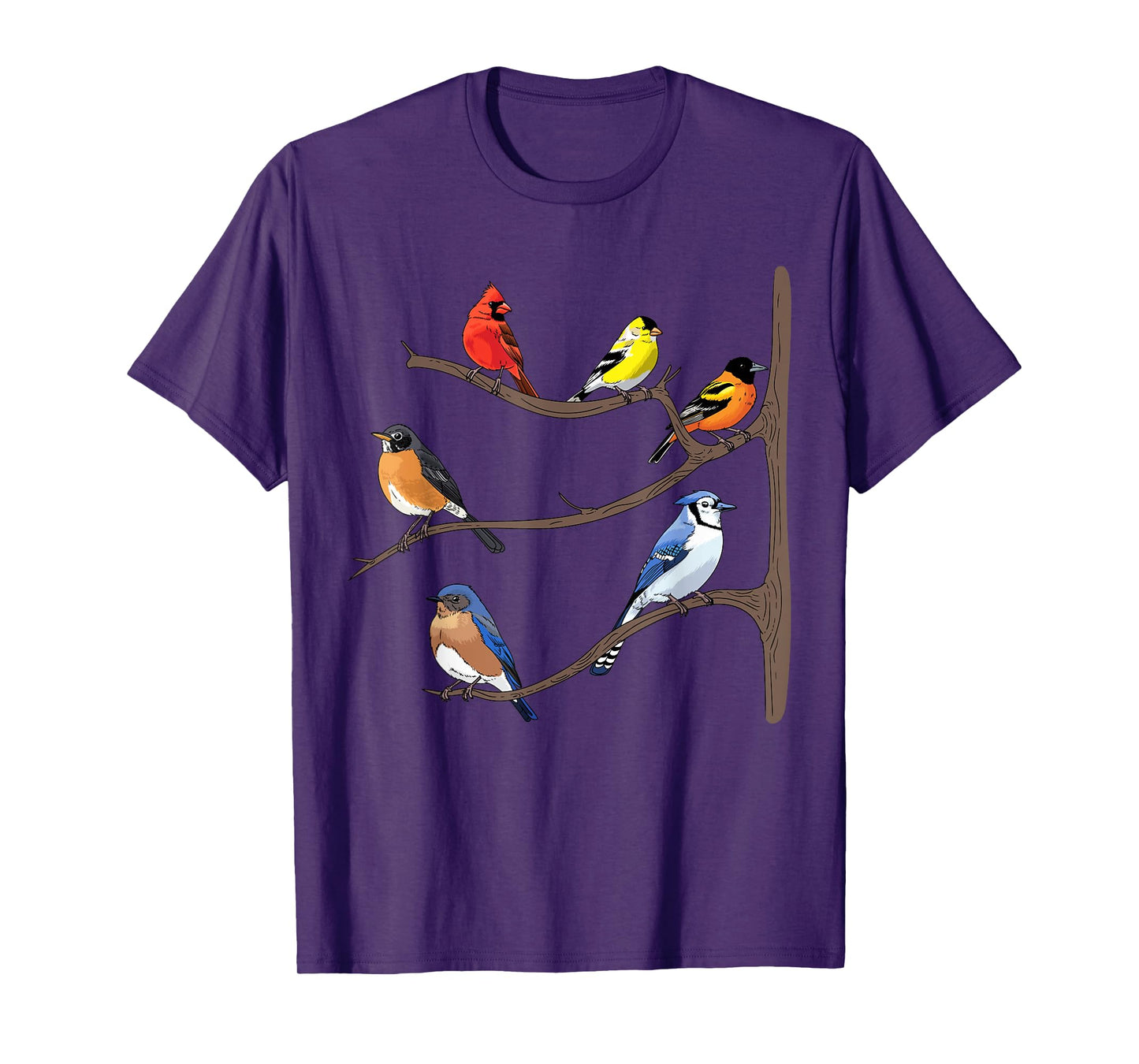 Birds On A Branch Birding Bird-Watching Birder Bird Watcher T-Shirt
