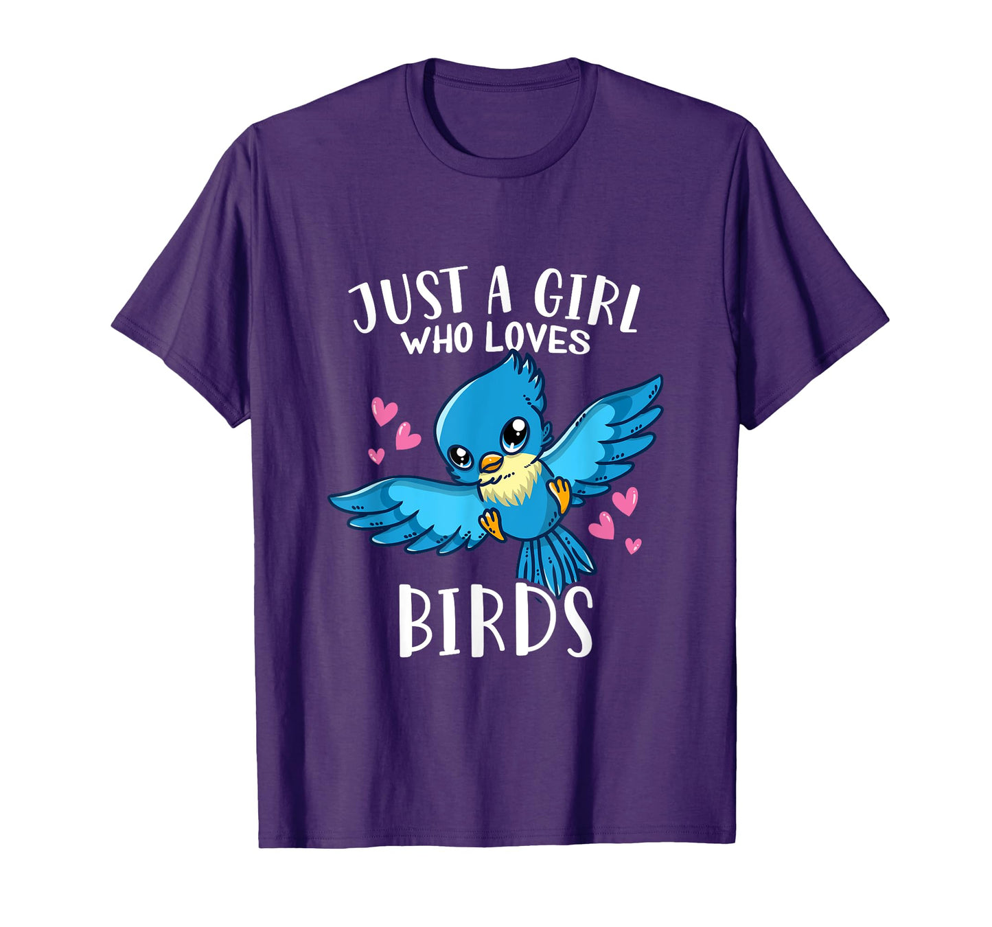Funny Cute Bird Lover Just A Girl Who Loves Birds T-Shirt