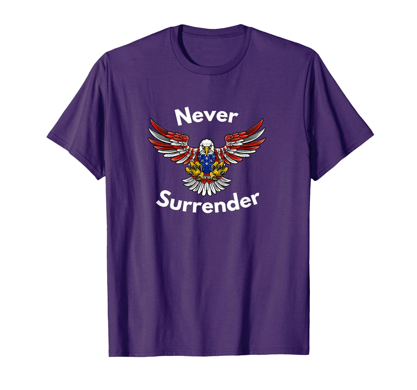 Never Surrender Funny Pro-Trump T-Shirt
