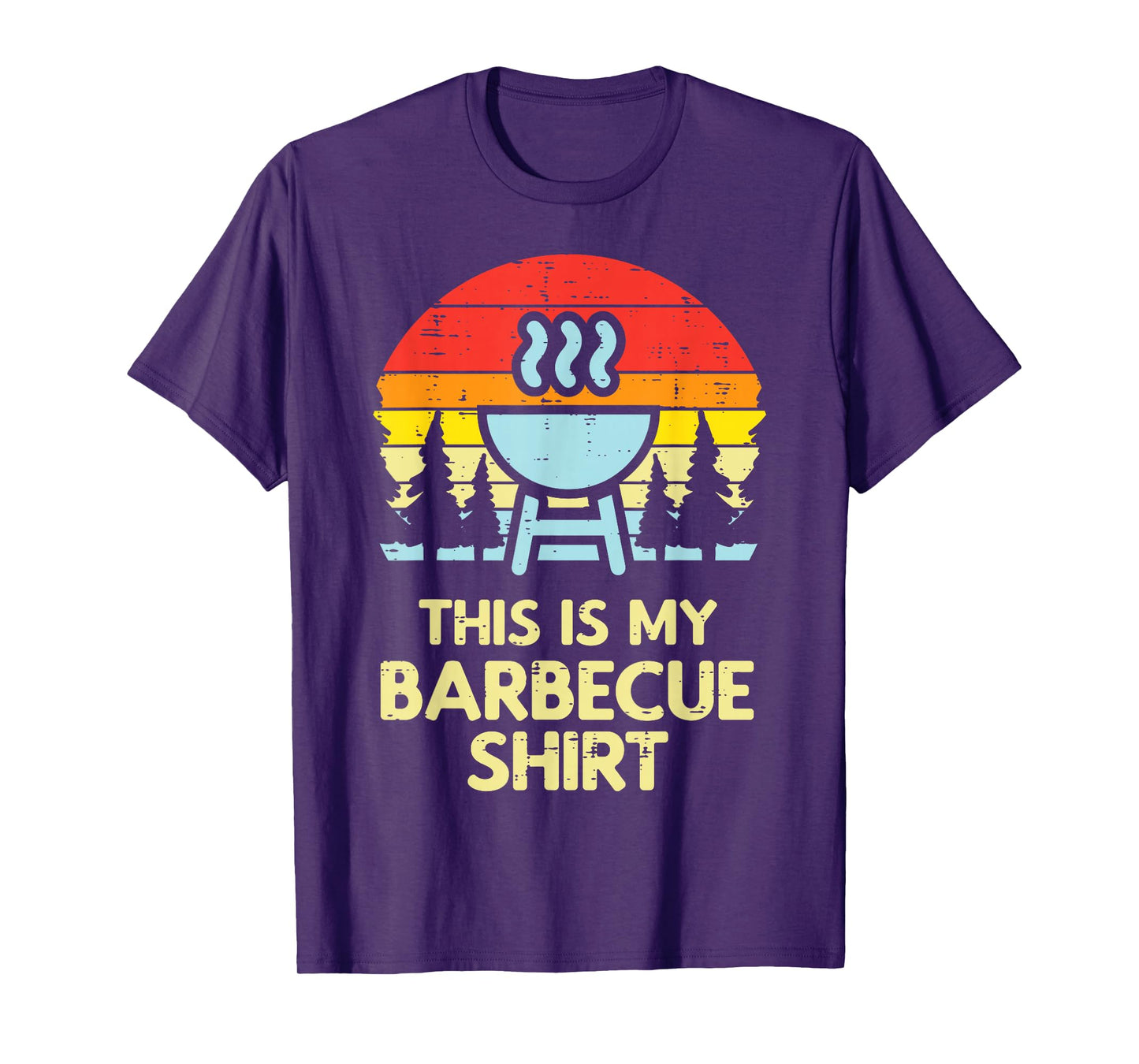 This Is My Barbecue Shirt Retro Bbq Grilling Men Women Kids T-Shirt