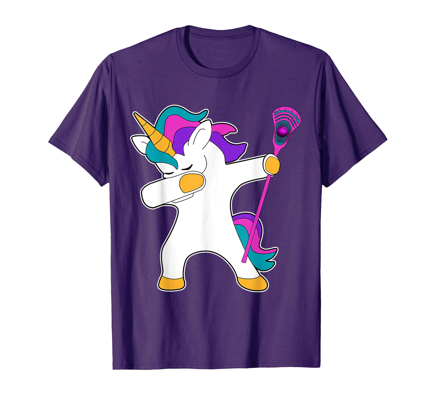 Dabbing Unicorn Lacrosse LAX Shirt Funny Tee Gift T-Shirt