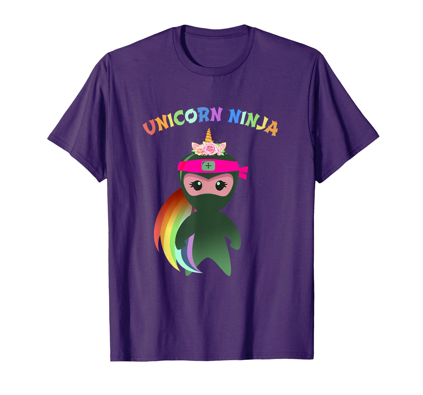 Funny Unicorn Ninja Disguise Spy Girls Kids & Teachers Squad T-Shirt