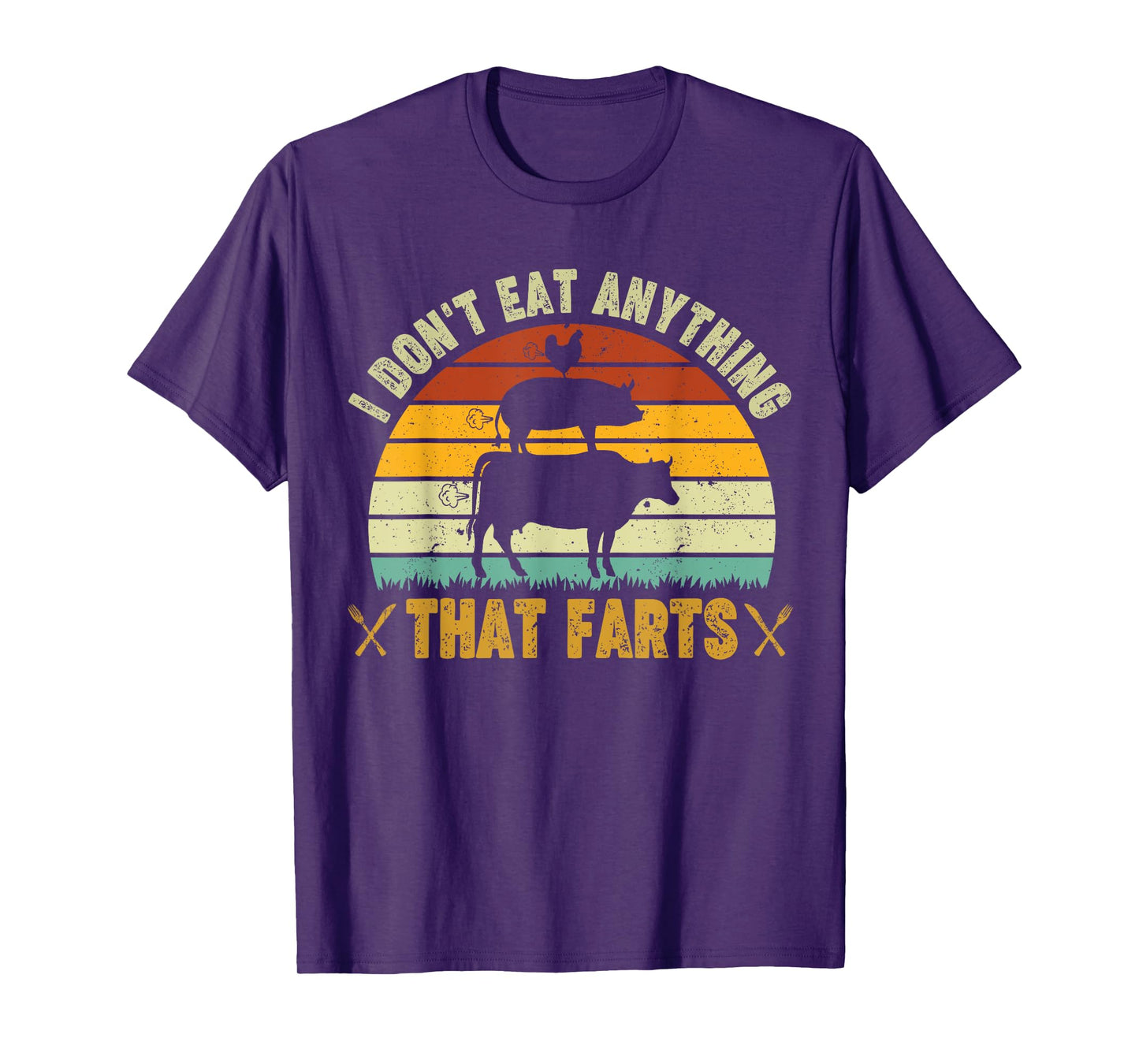 I don't eat anything that farts World Vegetarian Day T-Shirt
