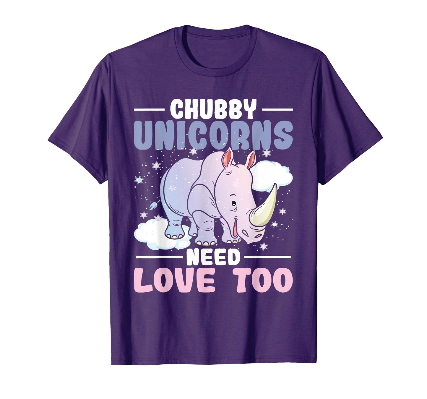 Chubby Unicorns Need Love Too - Zookeeper Rhino Rhinoceros T-Shirt