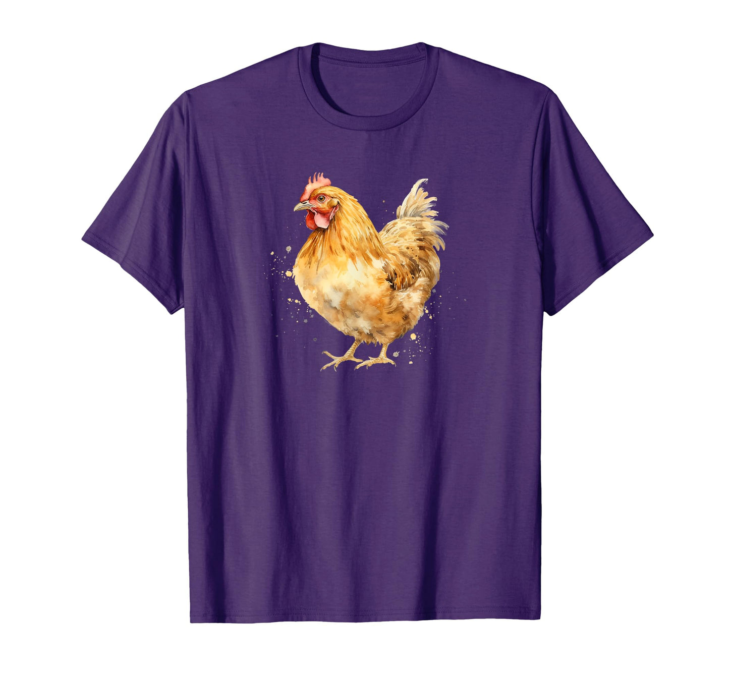 Funny Watercolor Buff Orpington Chicken Lover T-Shirt