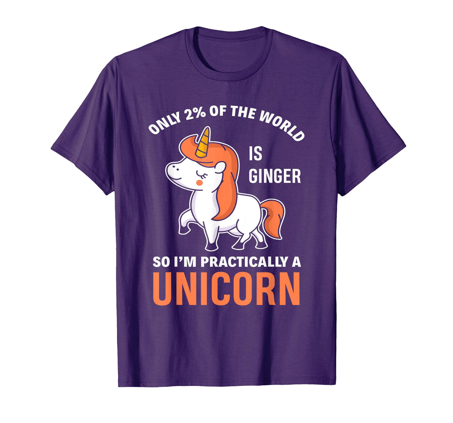 Funny Redhead Unicorn Ginger Woman Girls Gift T-Shirt